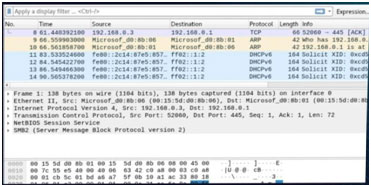 Capturing Data On Wireshark