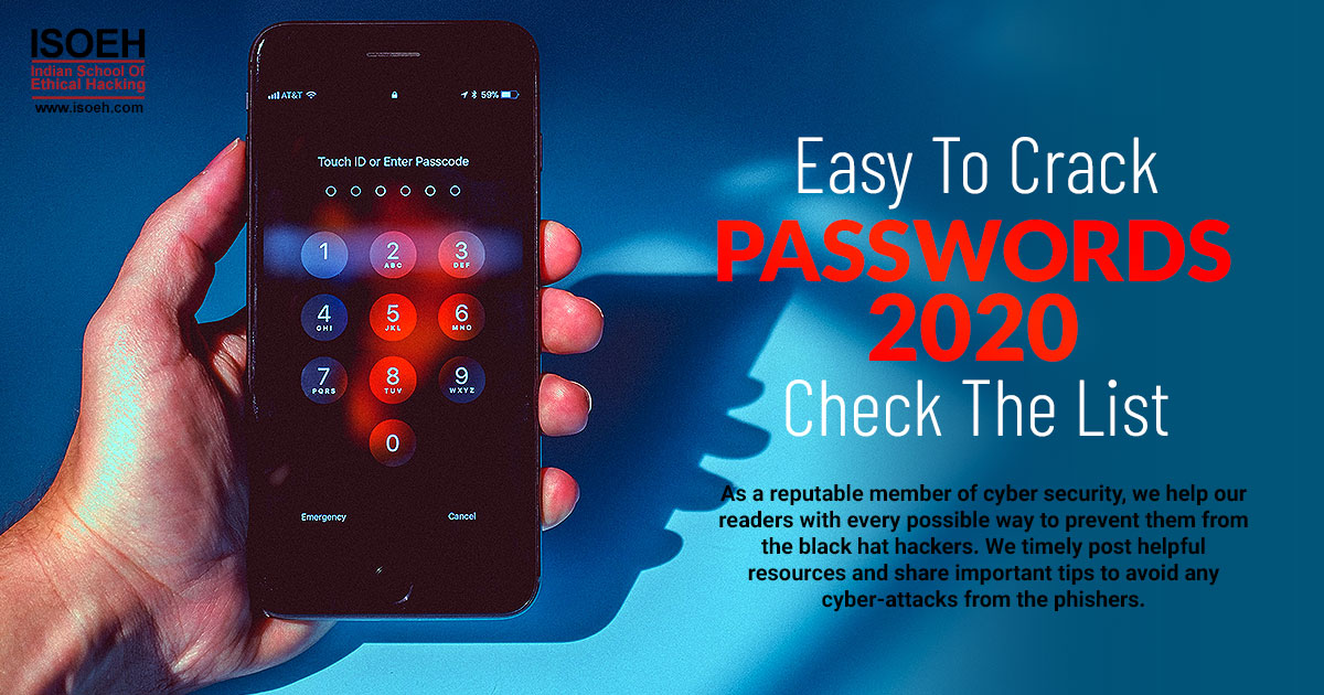 Easy To Crack Passwords, 2020 - Check The List!