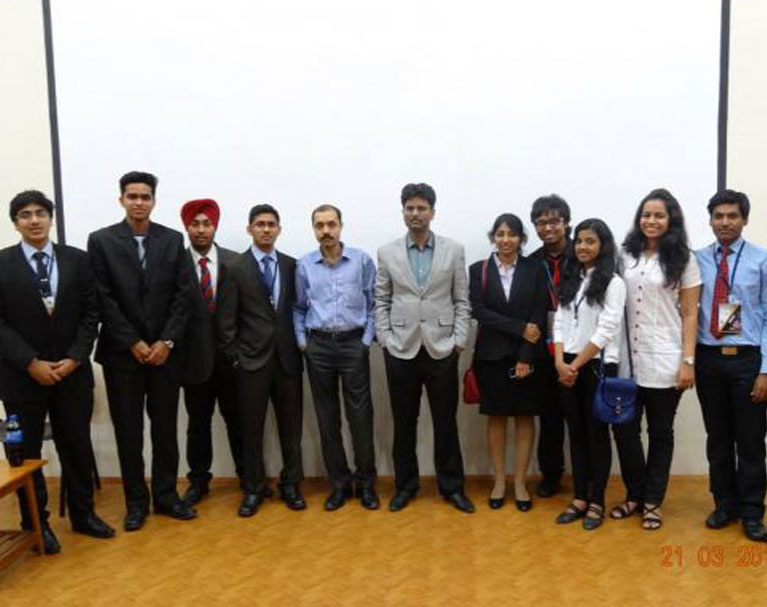 Abir Atarthy & Sandeep Sengupta(Middle)- Co-Founders of Indian School of Ethical Hacking with students & Management @ George College