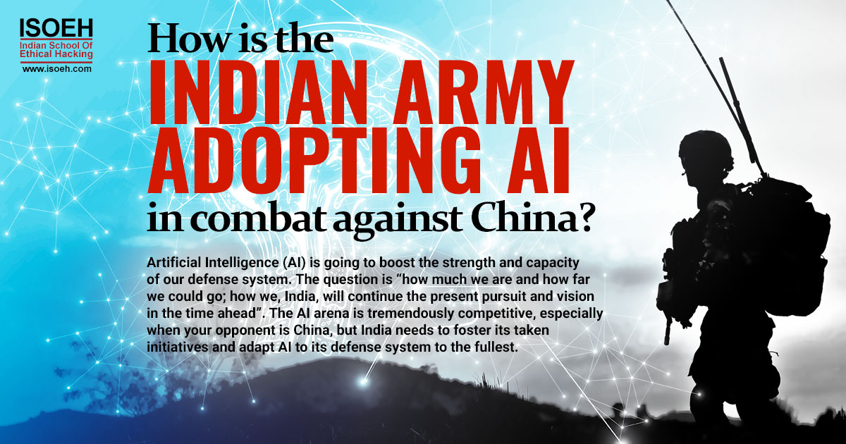 How is the Indian army adopting AI in combat against China?