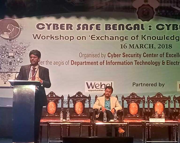 ISOEH Director Sandeep Sengupta representing Nasscom East at Workshop - Cyber Safe Bengal, organized by Cyber Security Center of Excellence (CS - CoE), Department of Information Technology & Electronics, Govt Of West Bengal.