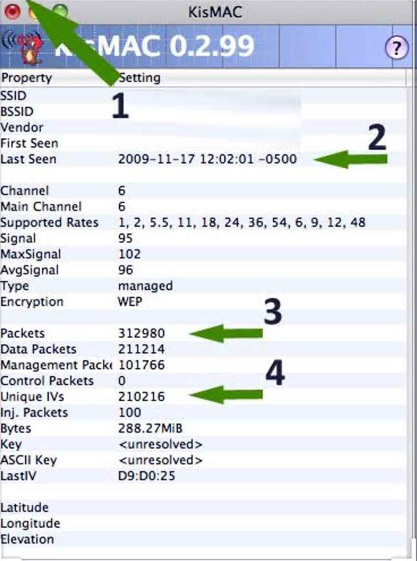 KisMAC - Cyber Security Tools for Network Defense