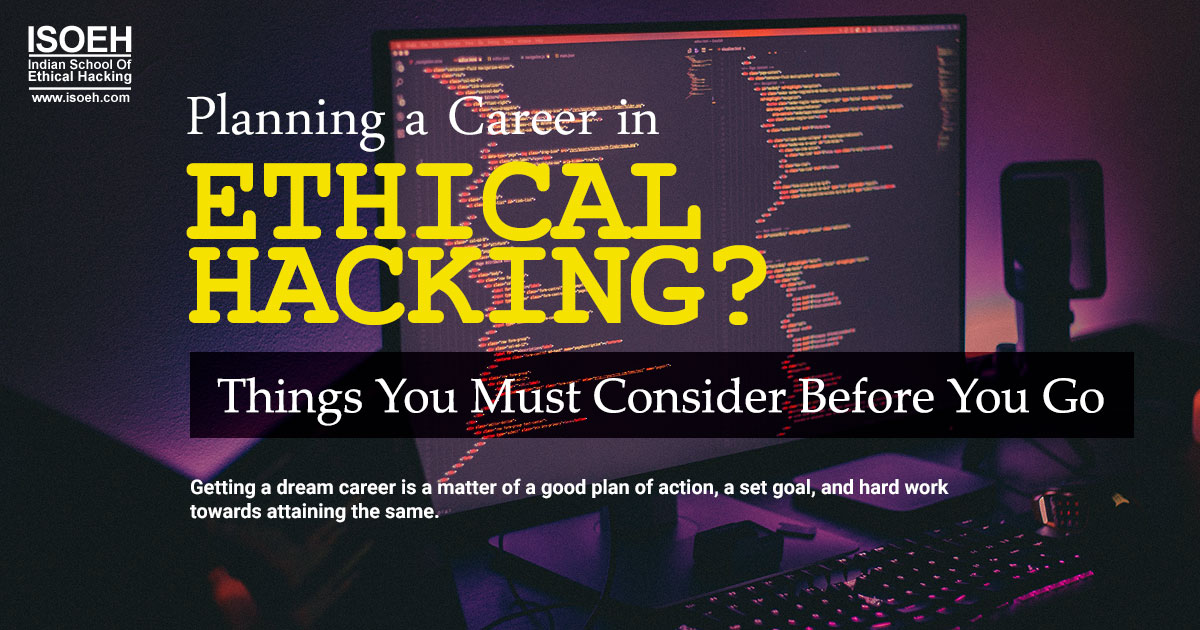 Planning a Career in Ethical Hacking? Things You Must Consider Before You Go
