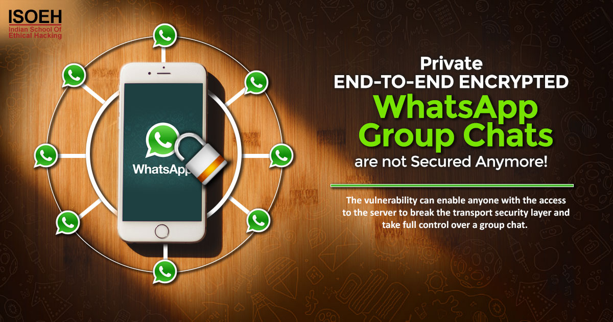 Private end-to-end encrypted Whatsapp group chats are not secured anymore!