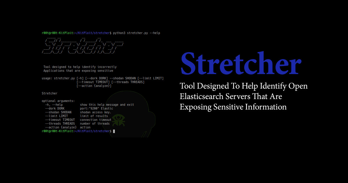 Stretcher - Tool Designed To Help Identify Open Elasticsearch Servers That Are Exposing Sensitive Information