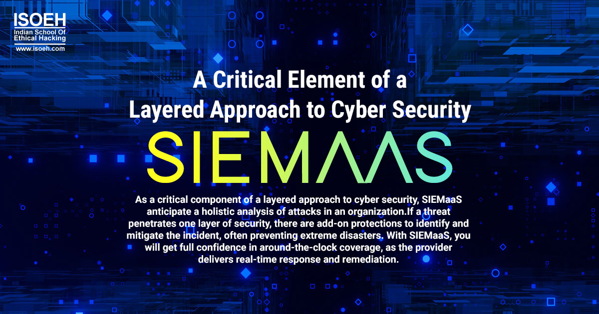 A Critical Element of a Layered Approach to Cyber Security: SIEMaaS