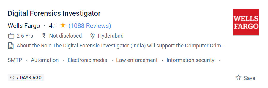 Digital Forensics Jobs