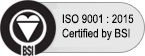 We are ISO 9001 : 2015 Certified by BSI