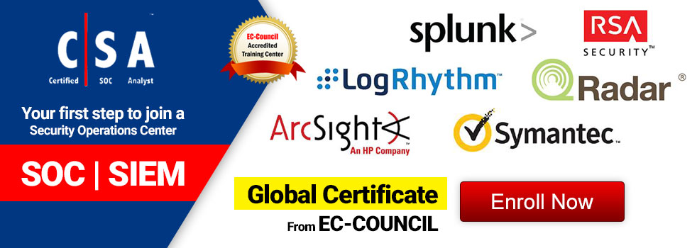 Certified SOC Analyst (CSA) (Global Certification)