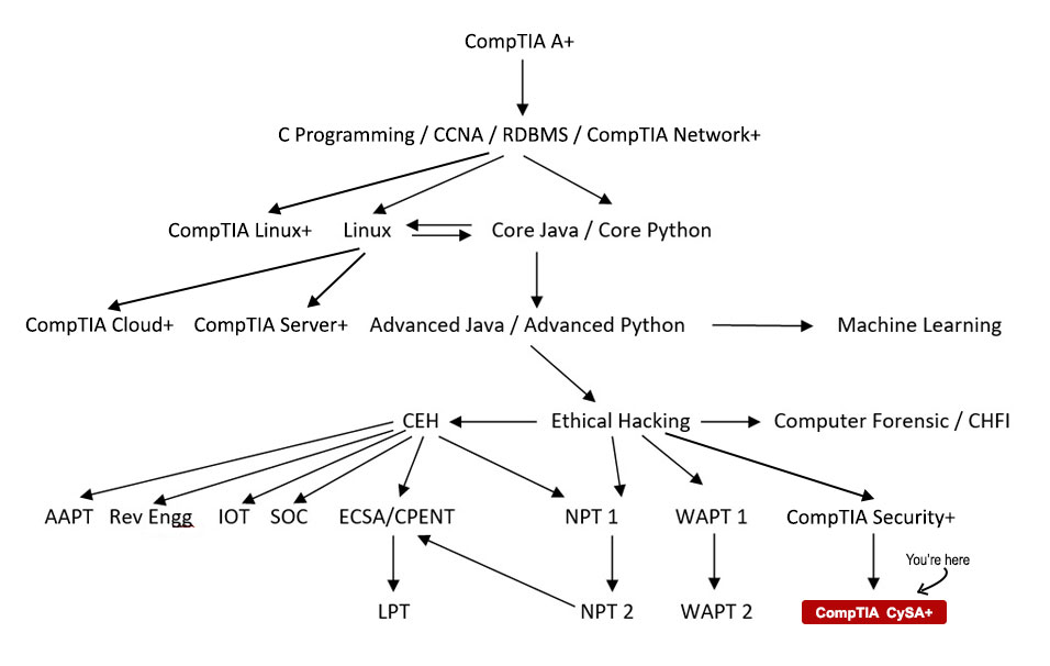 CompTIA CySA+ Course Path