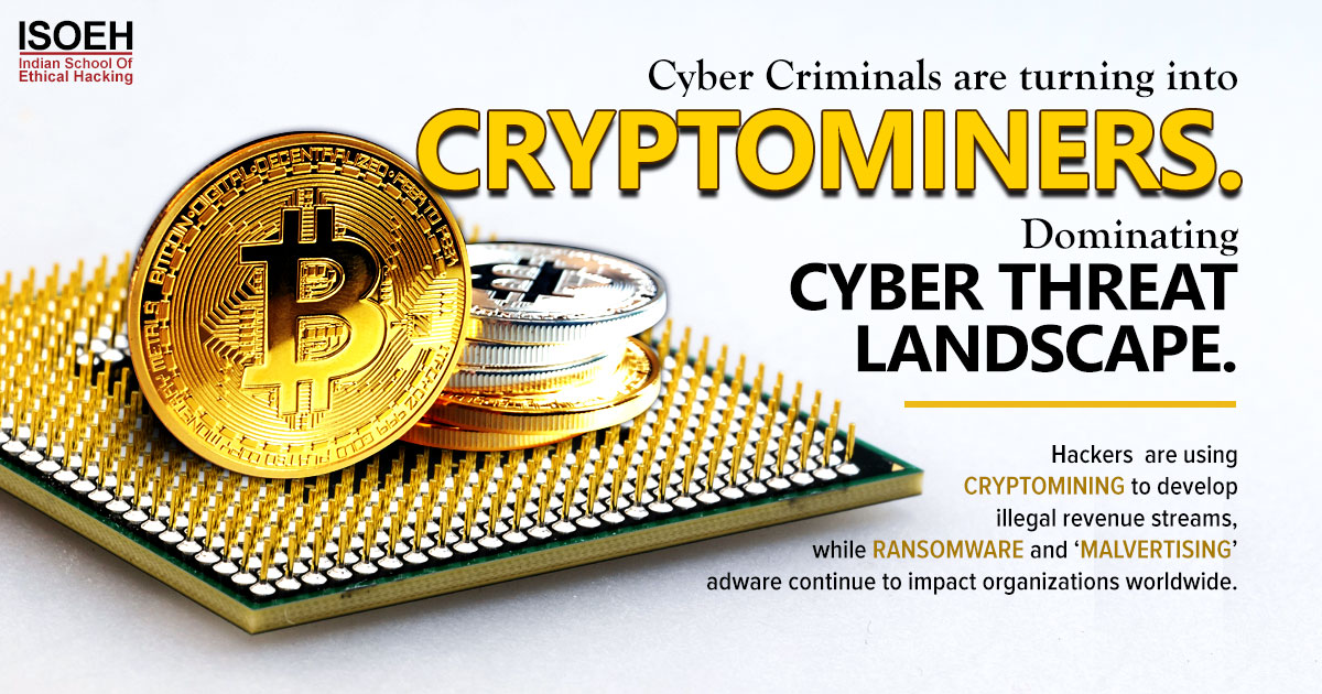 Cyber Criminals are turning into Cryptominers, Dominating Cyber Threat Landscape
