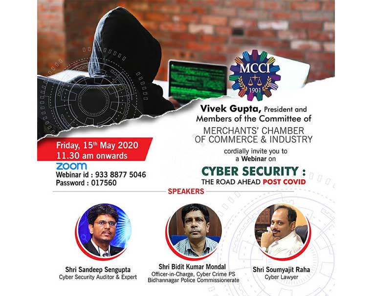 Discussion on topic 'Cyber Security Post COVID19' at Merchants' Chamber of Commerce & Industry