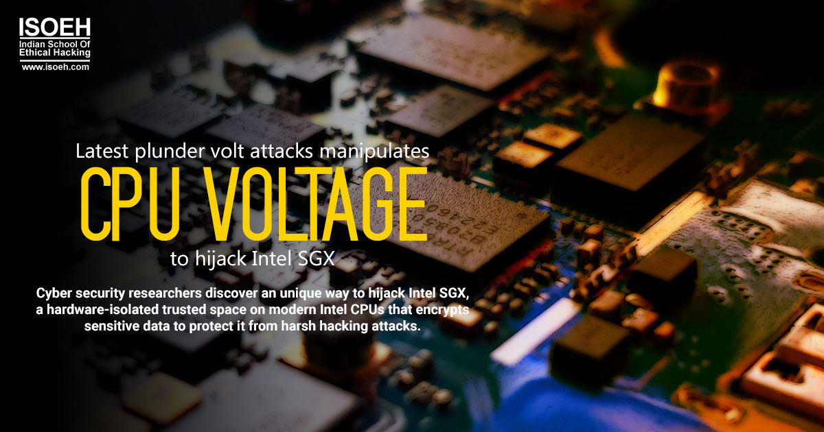 Latest plunder volt attacks manipulates CPU voltage to hijack Intel SGX