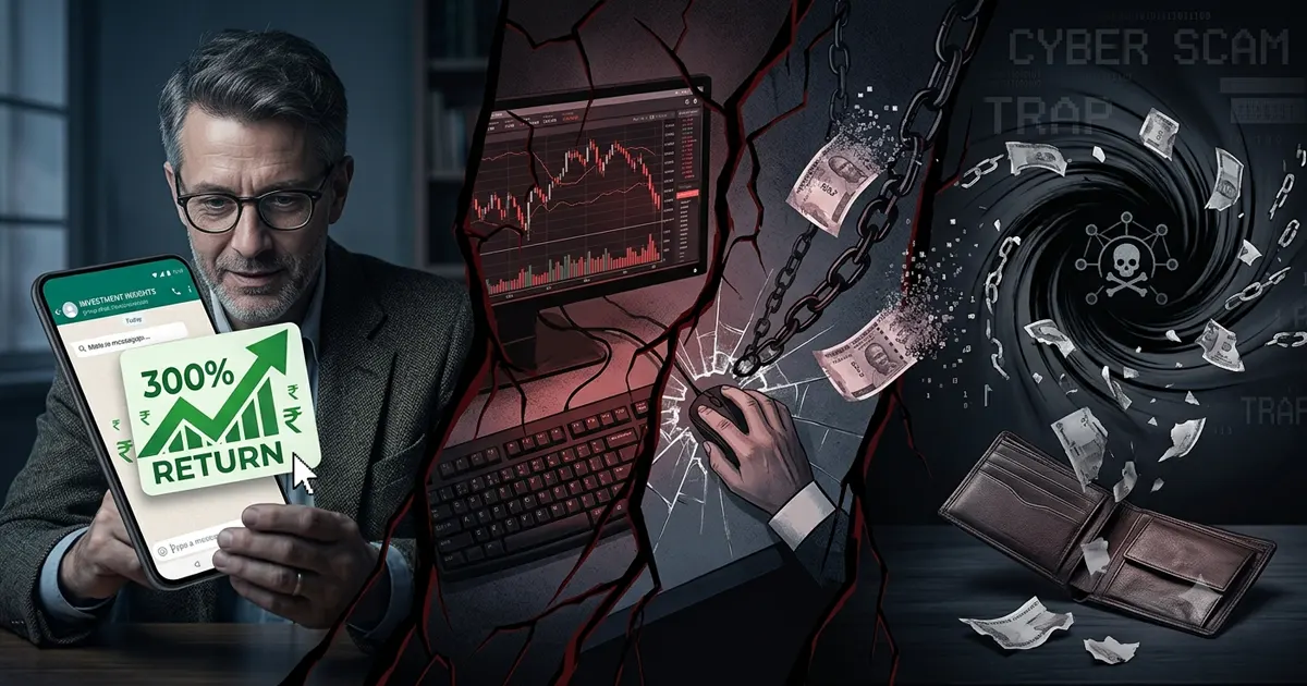 ₹2 Crore Gone in Just 36 Days! The '300% Return' Trap That Turned a Professor's Savings Into a Cyber Scam