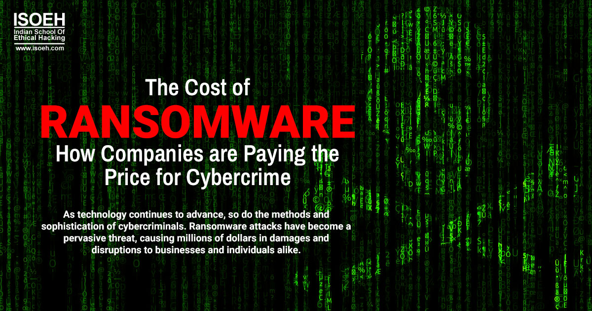 The Cost of Ransomware - How Companies are Paying the Price for Cybercrime