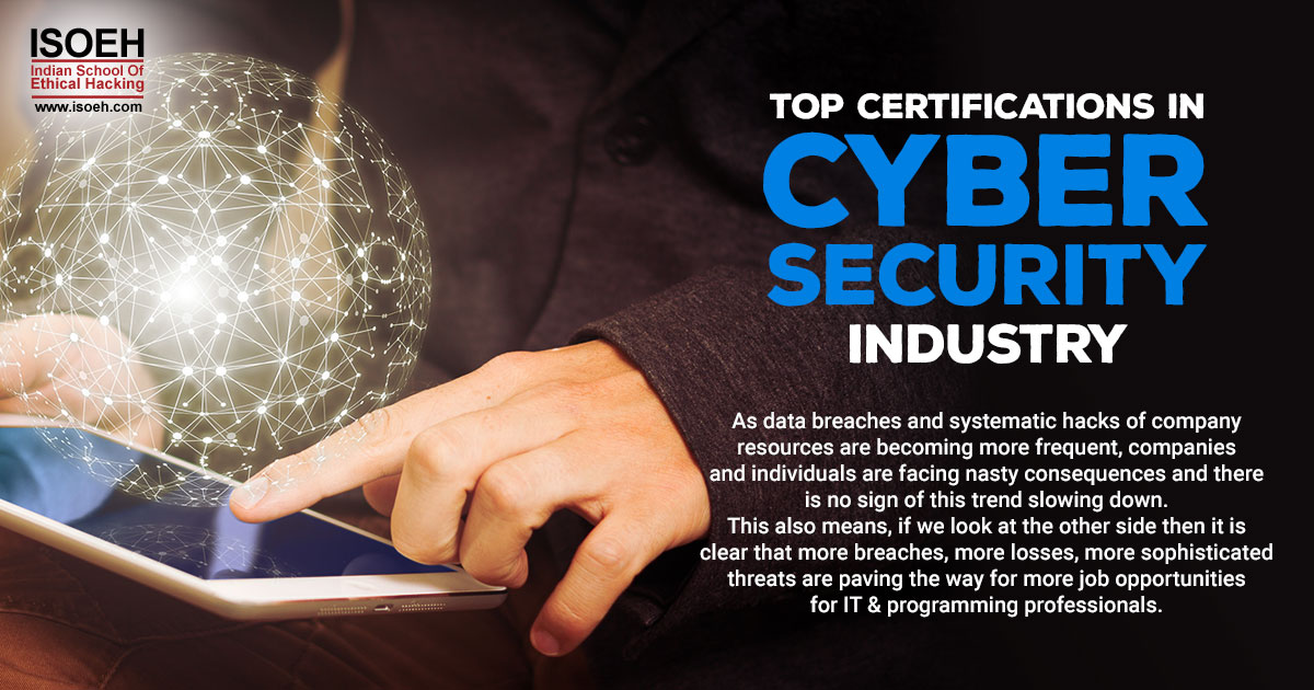 Top certifications in cyber security industry